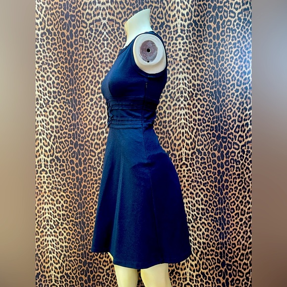 Max Studio Midnight Blue Midi Dress XS NWT - Picture 13 of 16